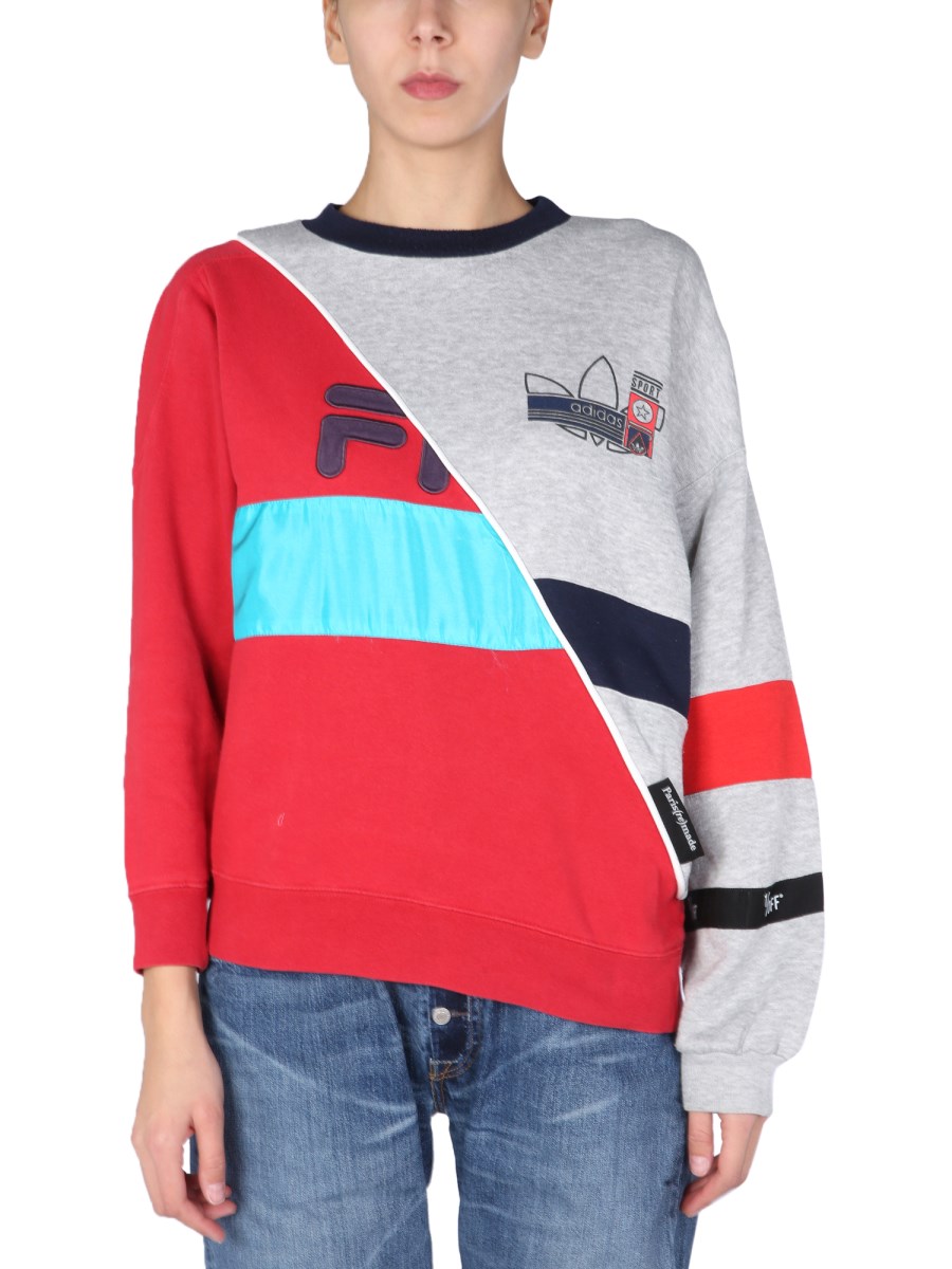 1/OFF    REMADE WRANGLE COTTON SWEATSHIRT