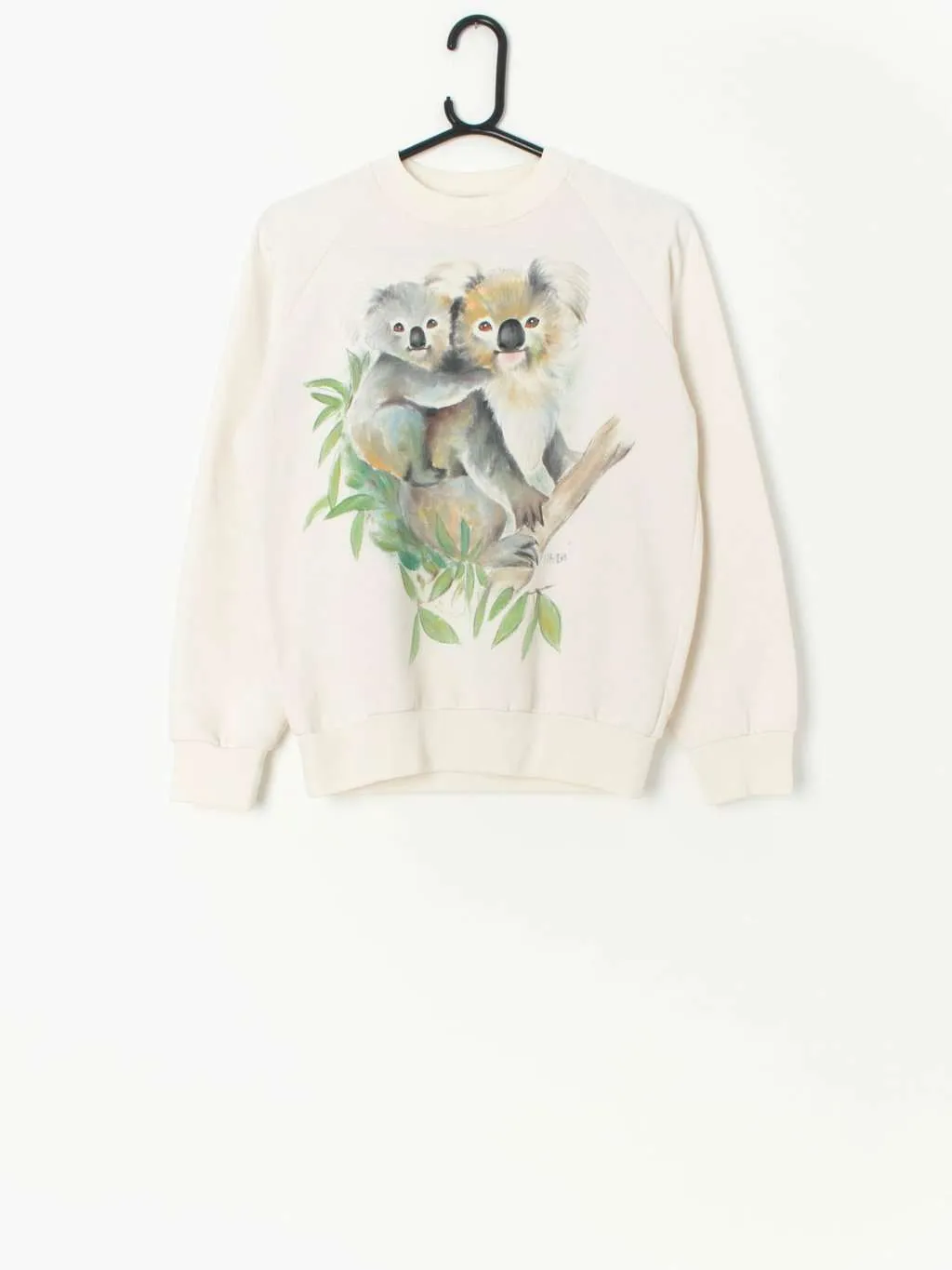 80s vintage Koala sweatshirt, made in Australia, hand illustrated – Small