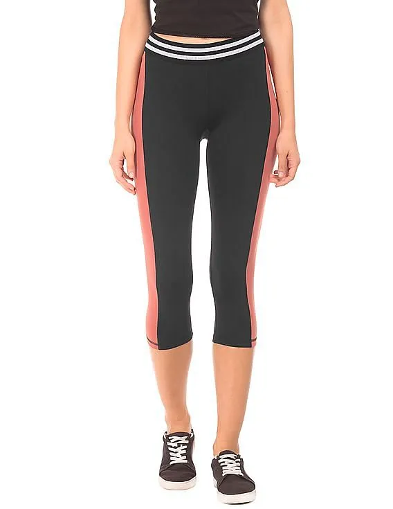 Aeropostale Colour Block Cropped Leggings