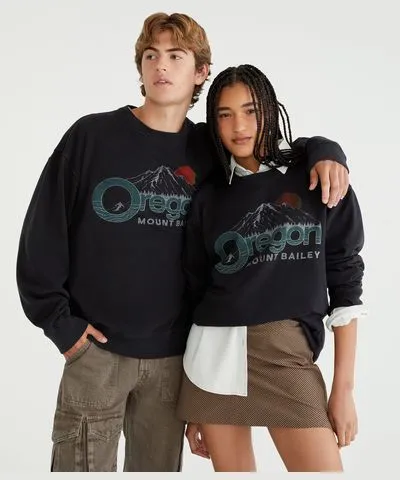 Aeropostale Mount Bailey Oregon Crew Sweatshirt