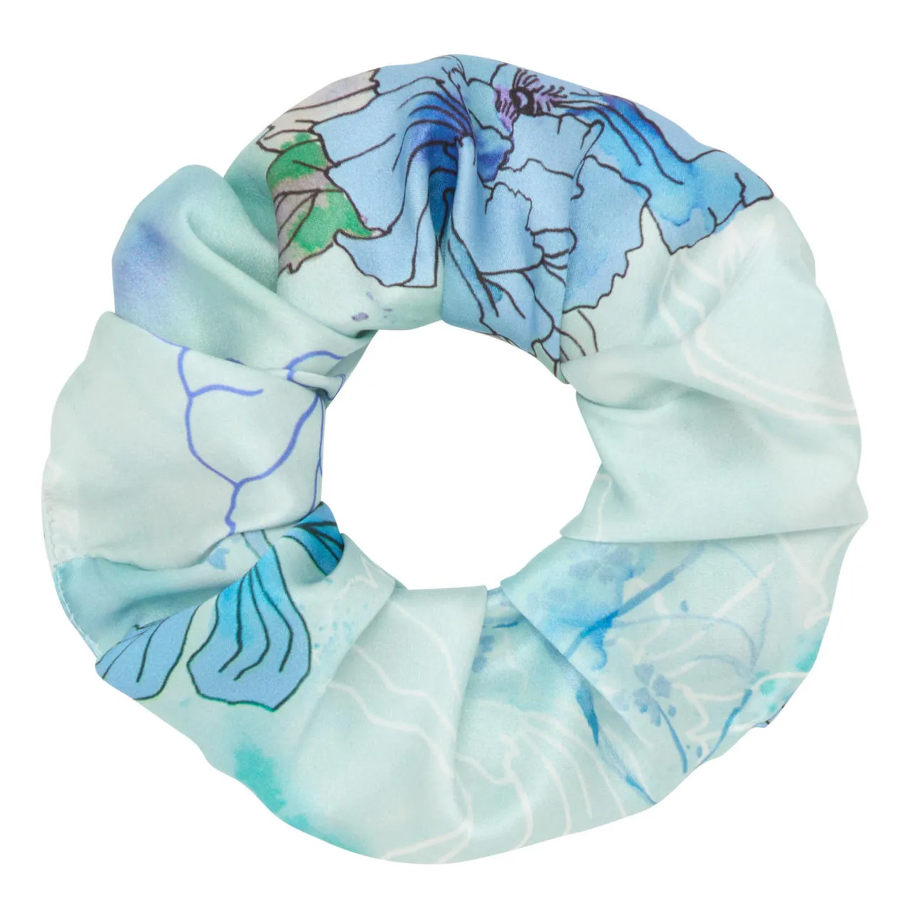 AOIFE MULLANE Dragonfly Printed Scrunchie - Blue