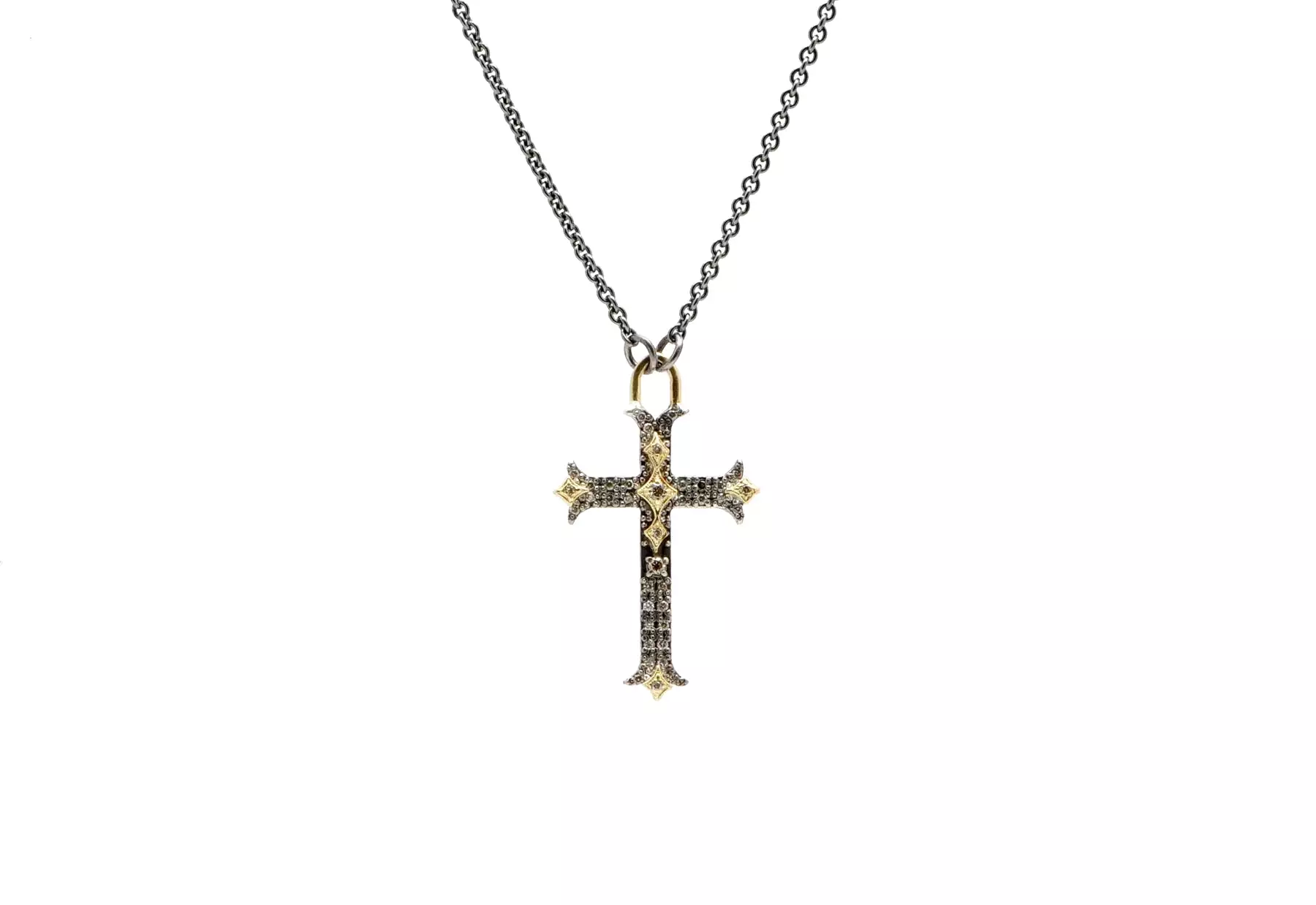 ARMENTA Pave Cross Necklace