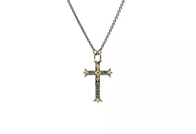 ARMENTA Pave Cross Necklace