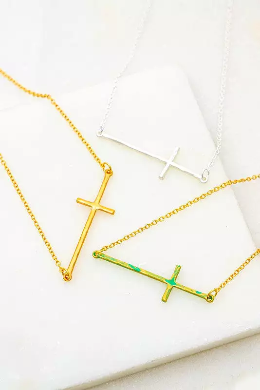 BELIEVE IN THE CROSS NECKLACE [ ONLINE EXCLUSIVE ]