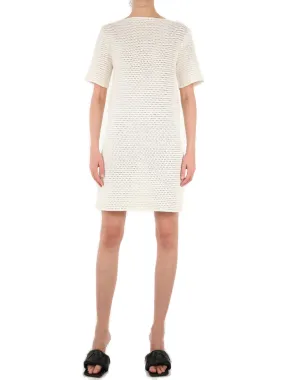 Bottega Veneta Short Sleeved Cut-Out Mini Dress