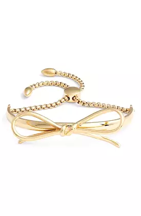 Bow Adjustable Cuff Bracelet