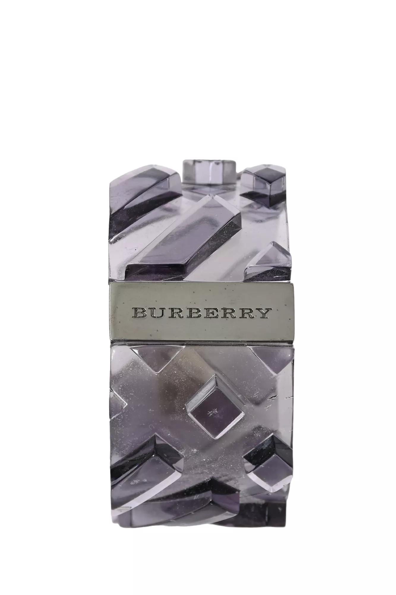 Burberry Grey Acrylic Cuff Bracelet