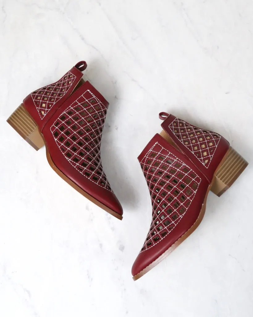 Cape Robbin - Vegan Leather Cut Out Booties in More Colors