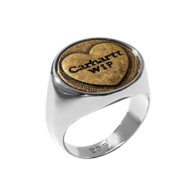 Carhartt WIP Heart Ring Silver