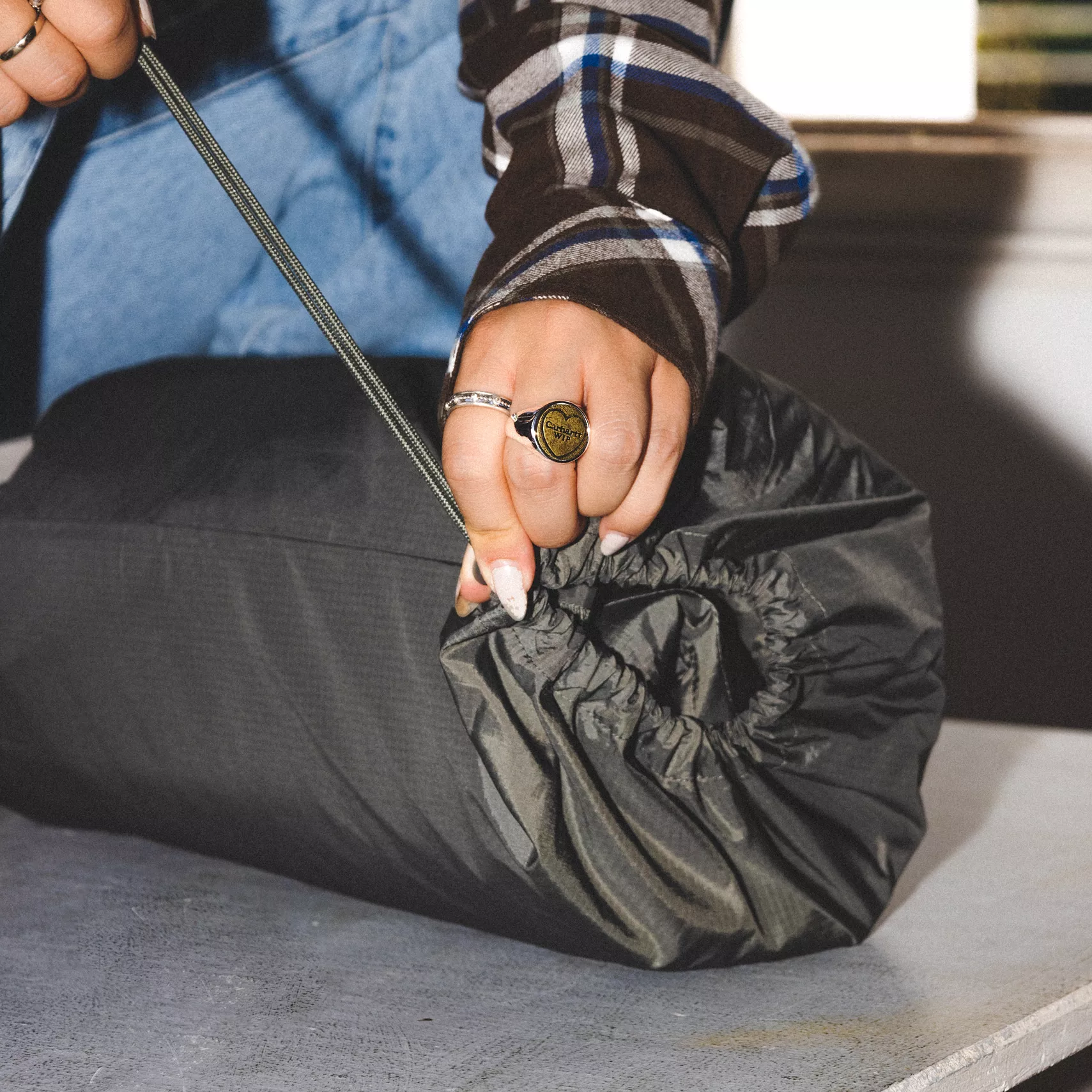 Carhartt WIP Heart Ring Silver