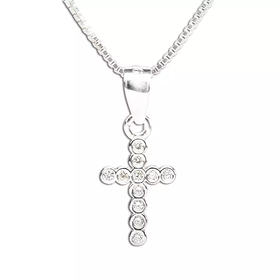 Cherished Moments Sterling Silver Children's Cross Necklace