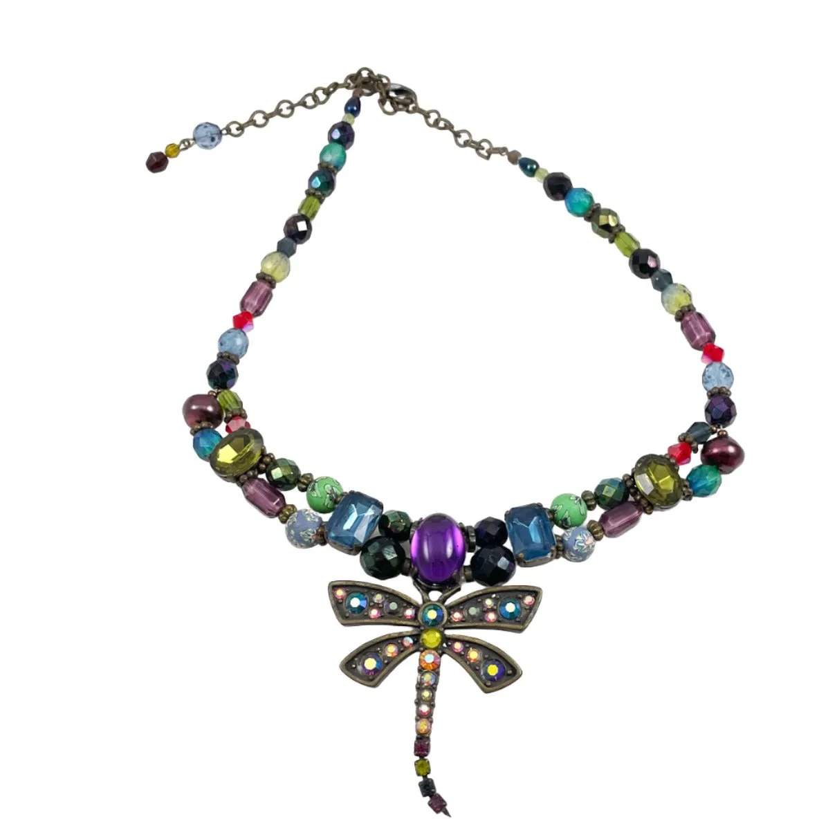 Chico's Dragonfly Crystal Necklace