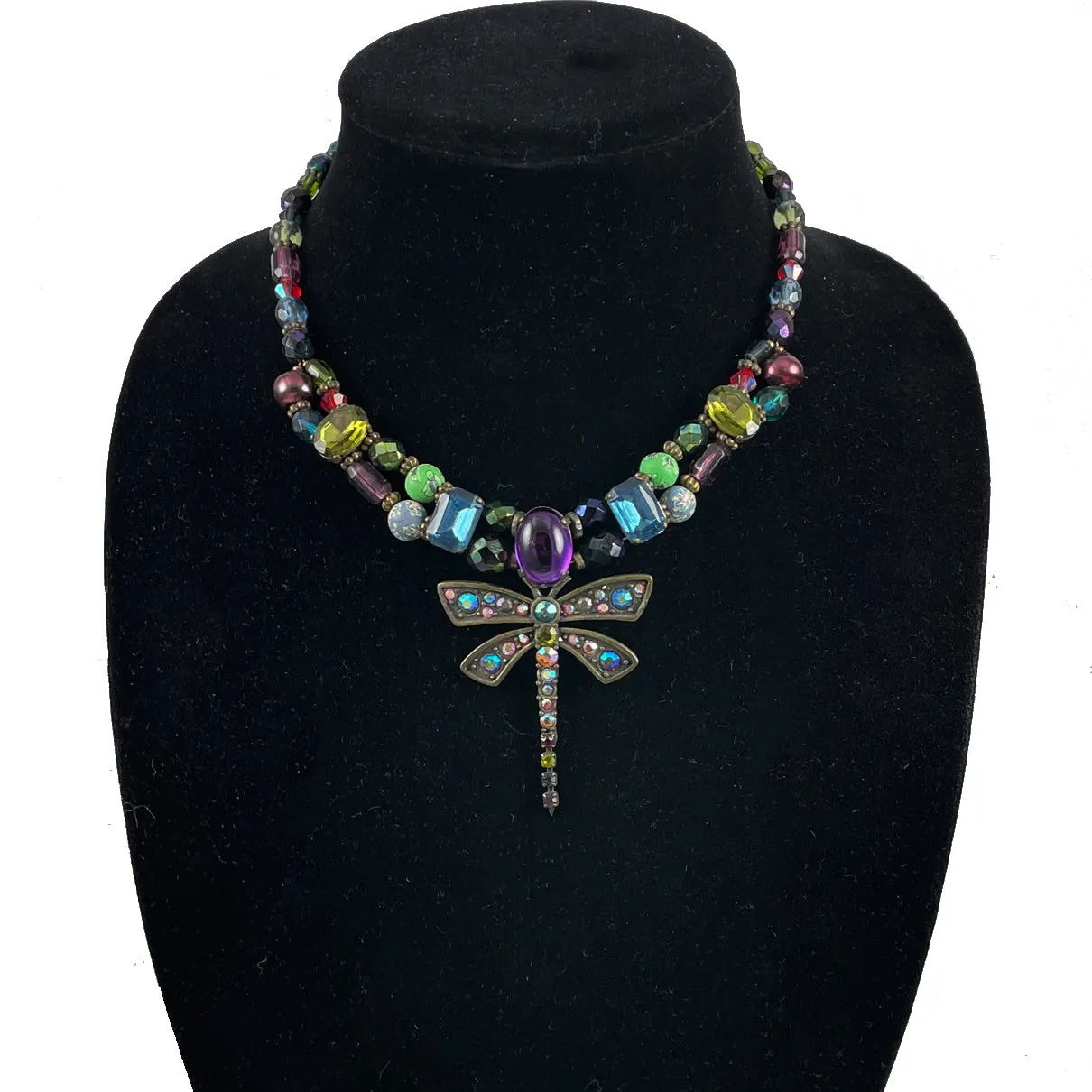 Chico's Dragonfly Crystal Necklace