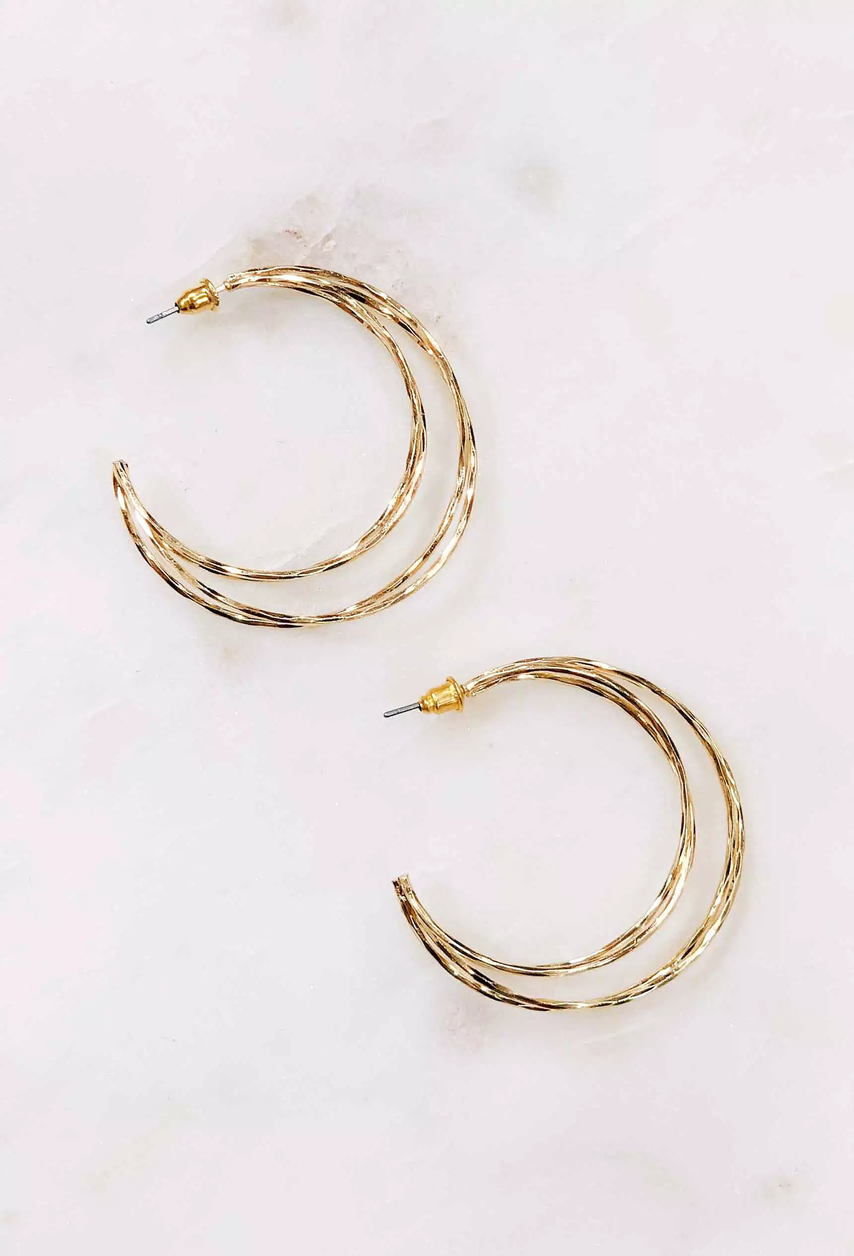 Crescent Hoop Earrings