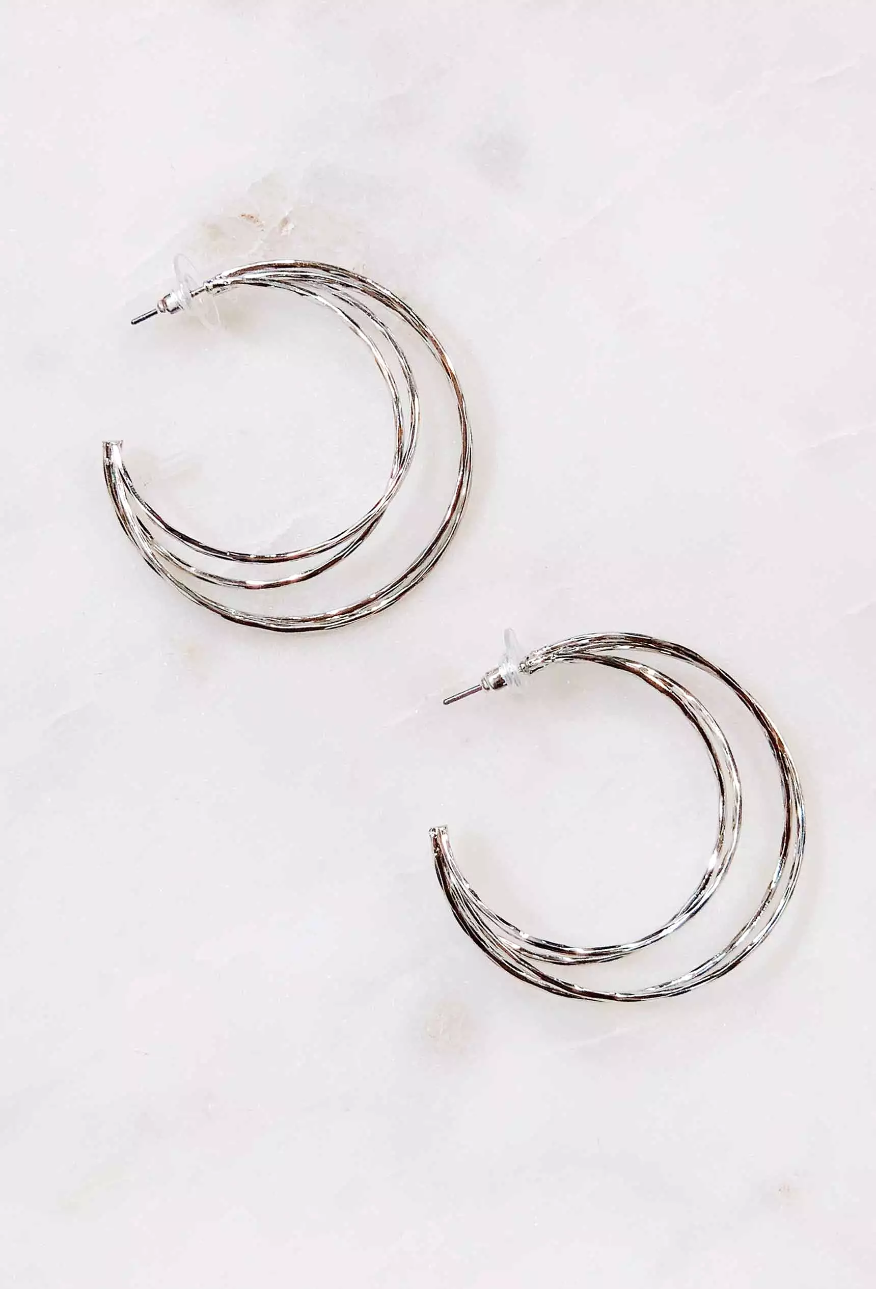 Crescent Hoop Earrings