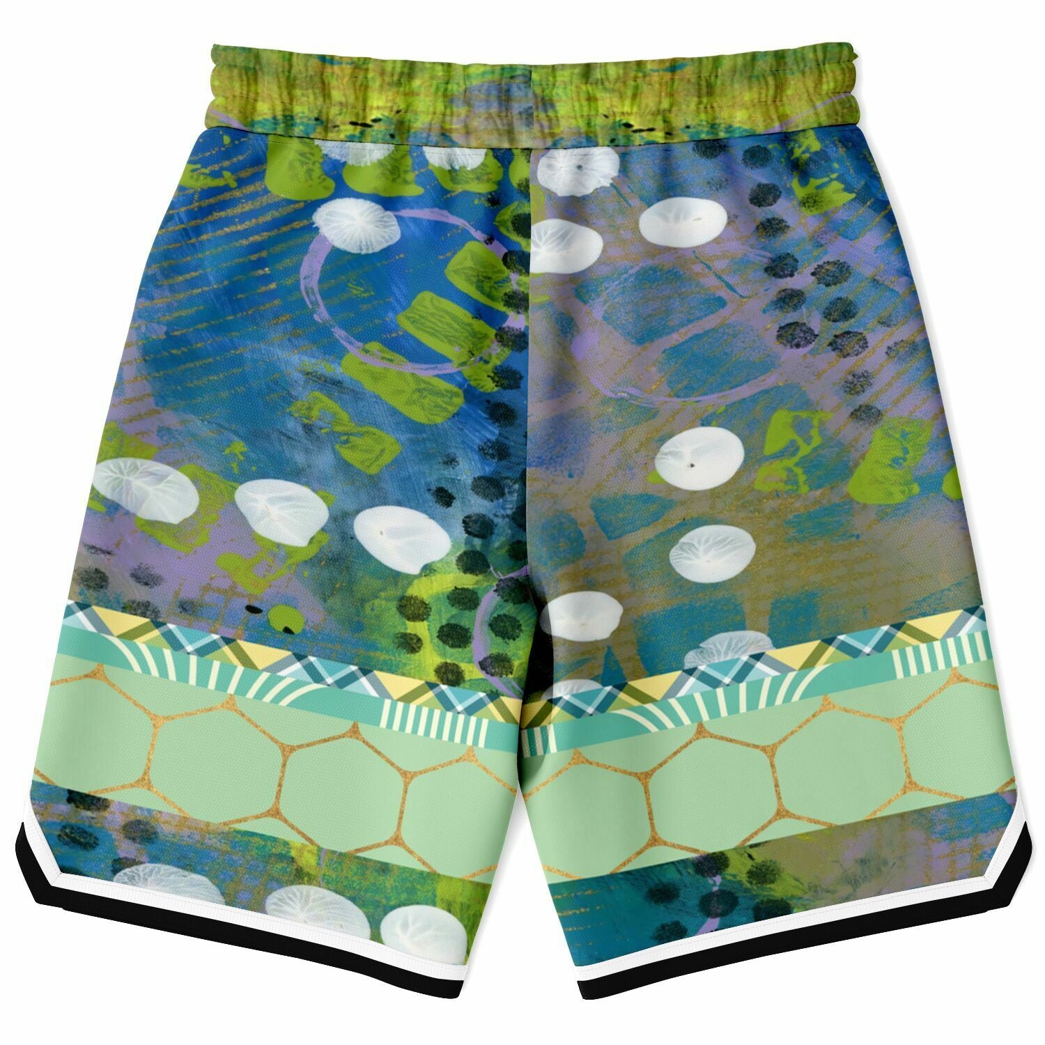 Dragonfly Abstract Print Basketball Shorts