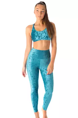 Dragonfly Adele Leggings - Velvet Turquoise