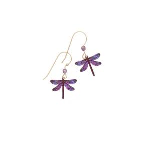 Dragonfly Dreams Earrings in Violet Skies