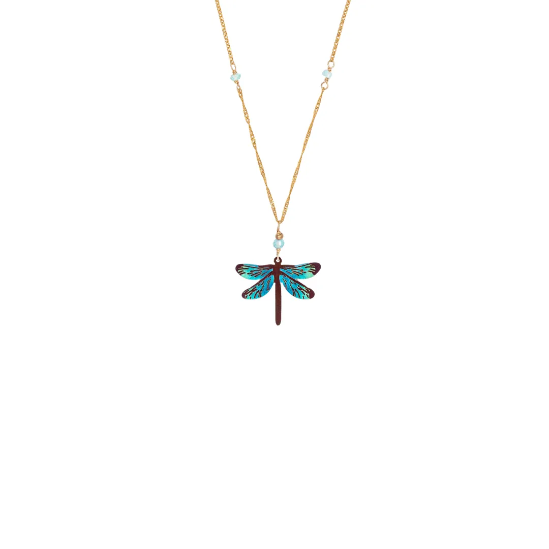 Dragonfly Dreams Necklace in Turquoise