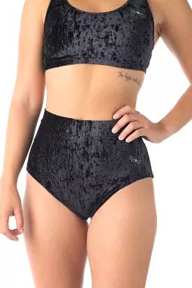 Dragonfly Lola High-Waisted Shorts - Velvet Black