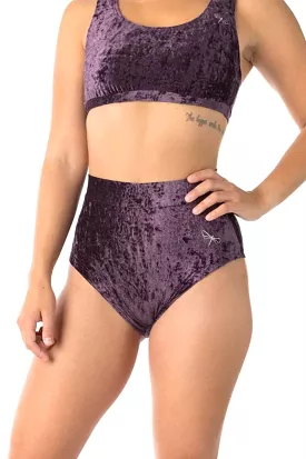 Dragonfly Lola High-Waisted Shorts - Velvet Purple