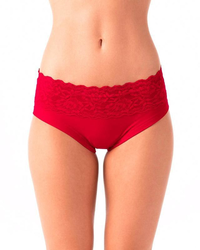 Dragonfly Mia Shorts - Lace Red