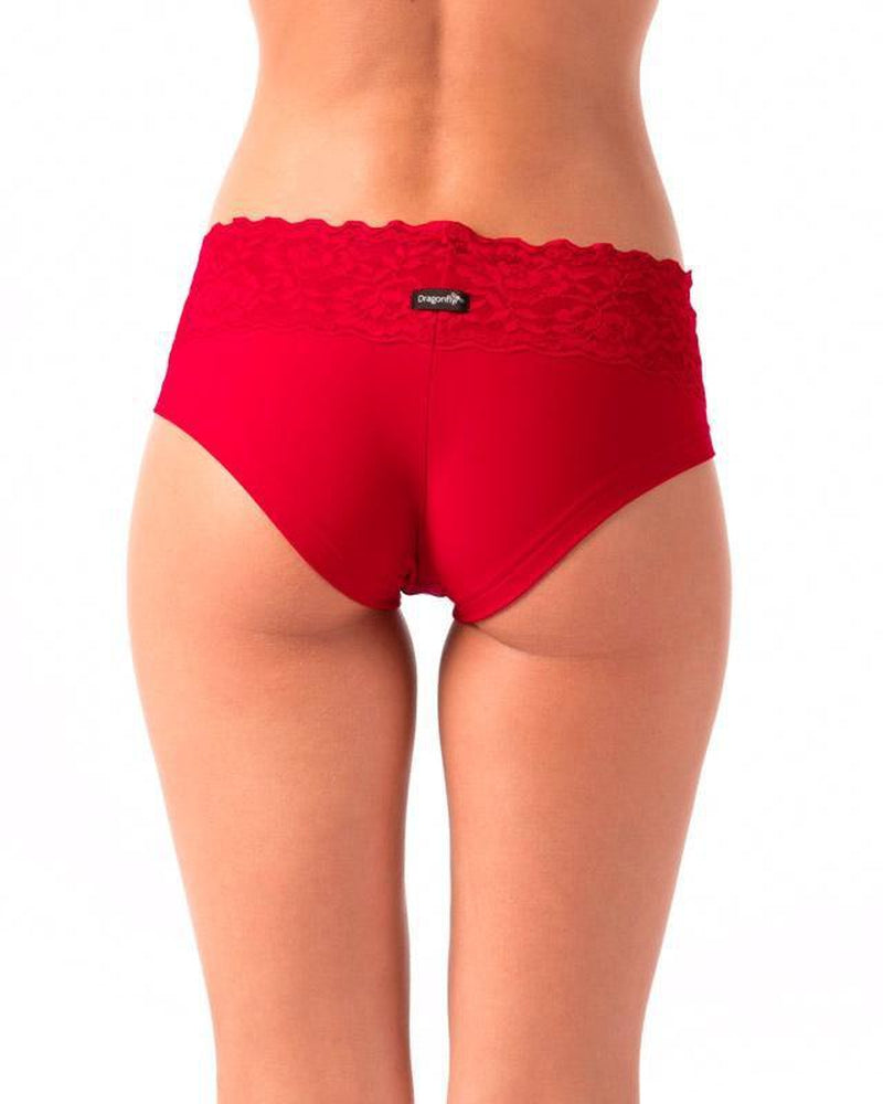 Dragonfly Mia Shorts - Lace Red