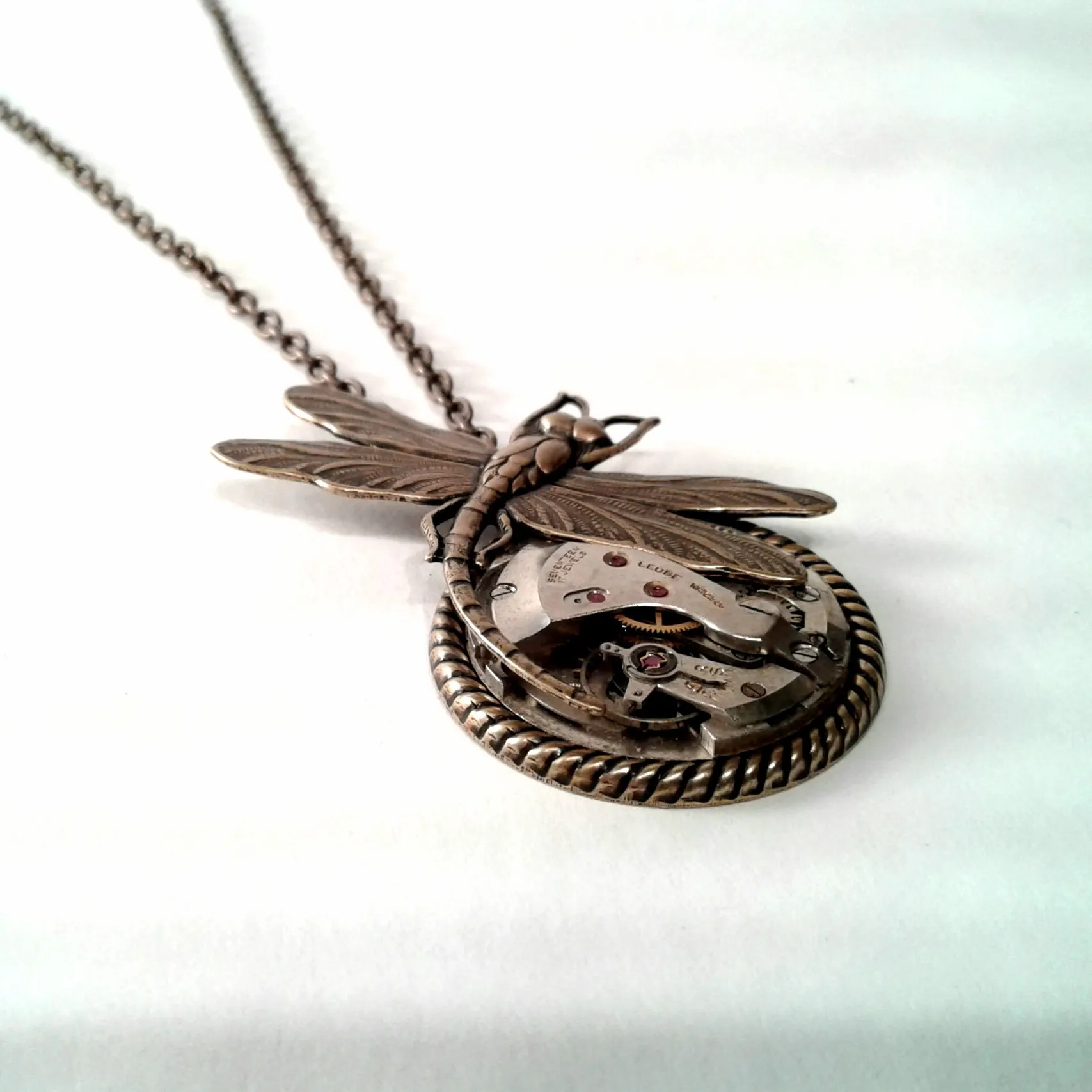 Dragonfly pendant, asymetric