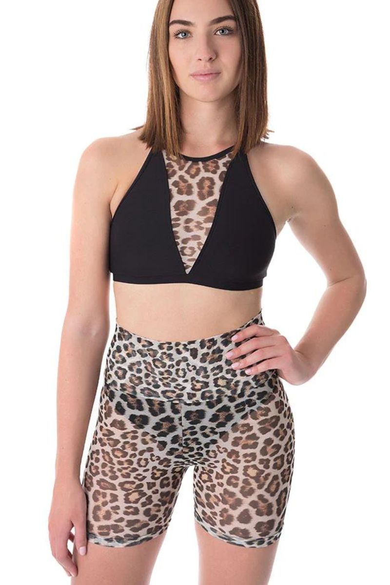 Dragonfly Zoe Shorts - Leopard Mesh