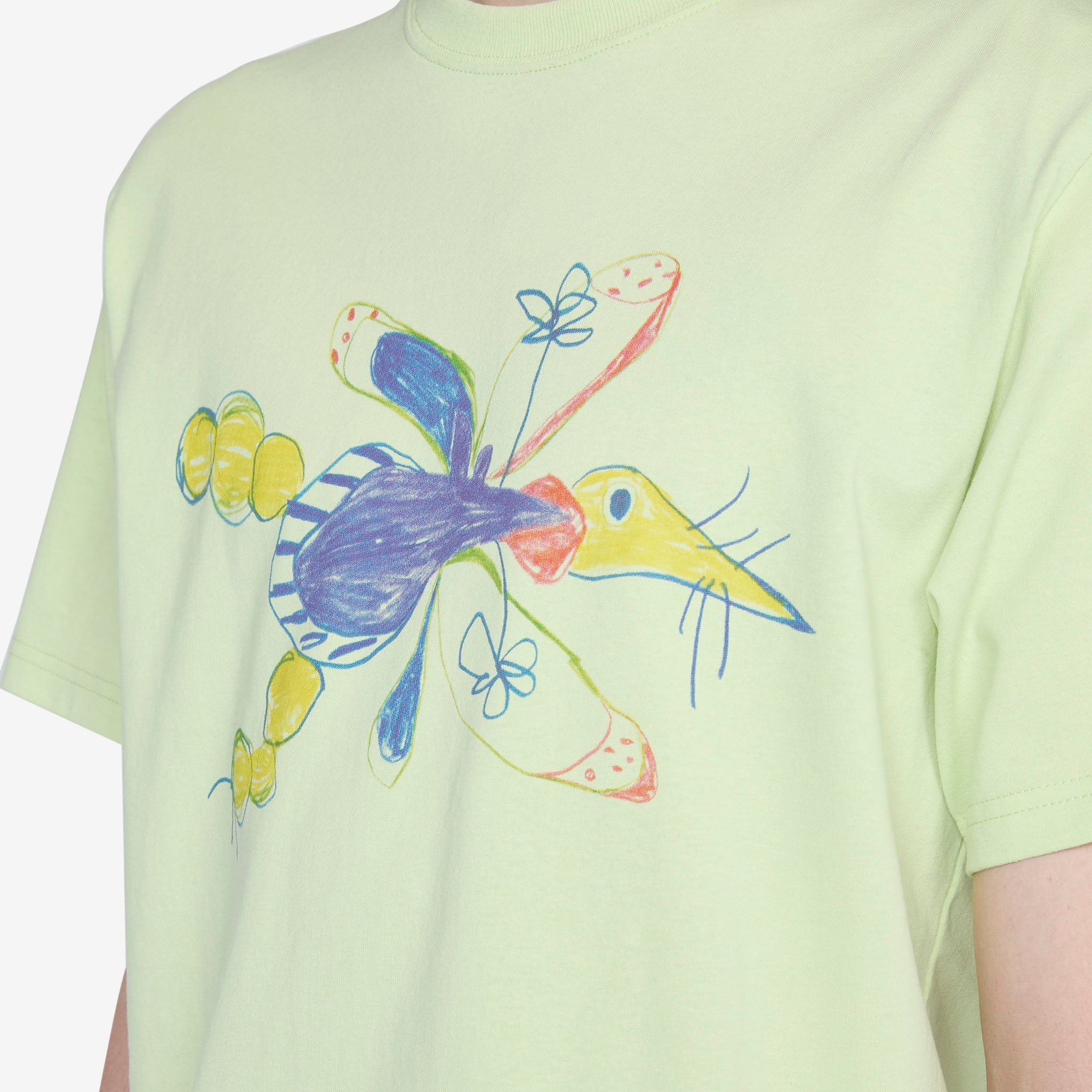 Gentle Short Sleeve T-Shirt Pistachio Dragonfly