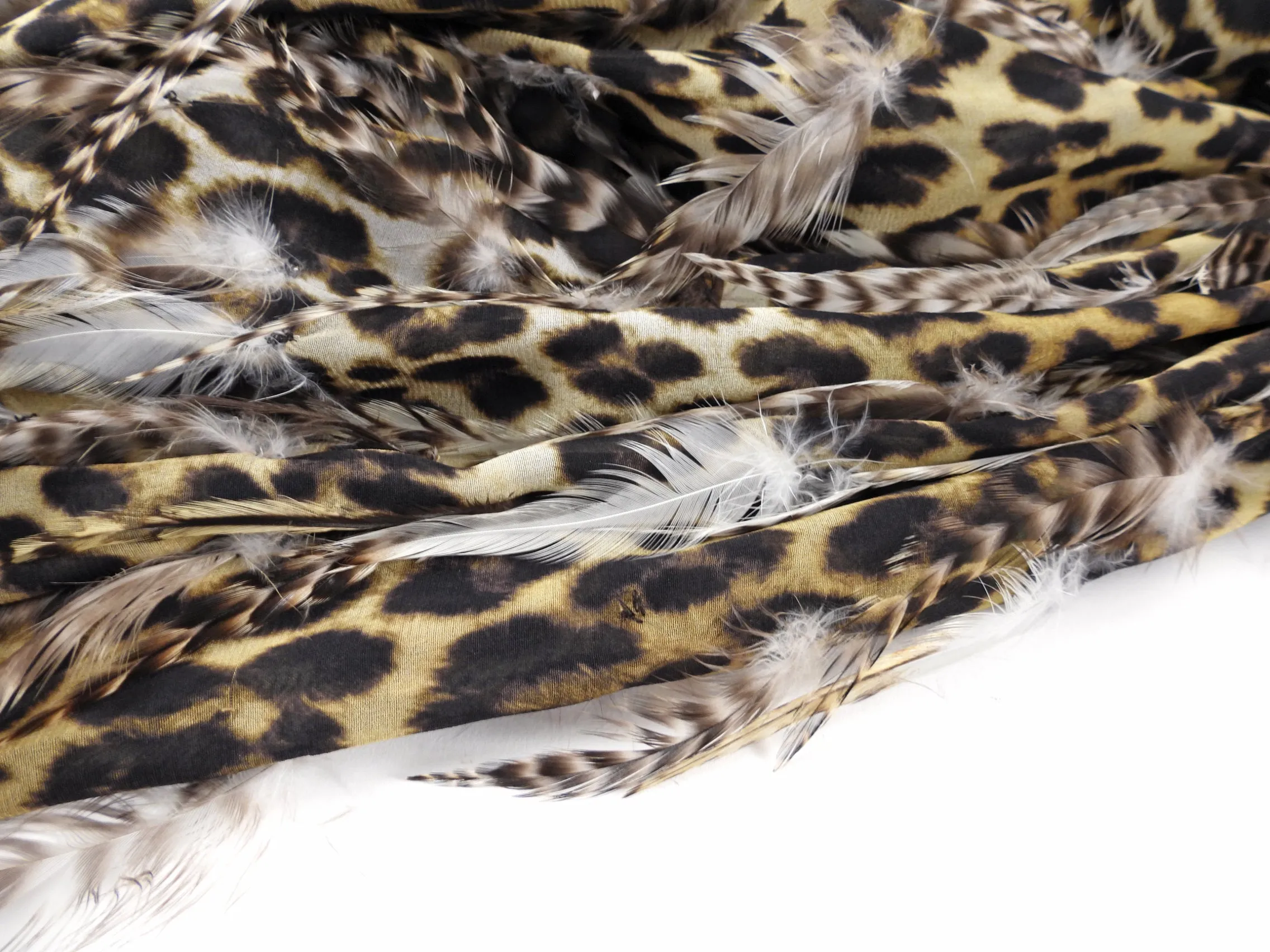 Giambattista Valli Haute Couture Fall 2011 Leopard and Feather Dress and Cape