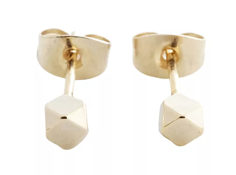 Gold Comet Stud Earrings