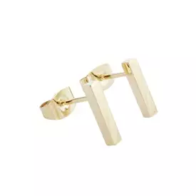 Gold Drop Bar Studs