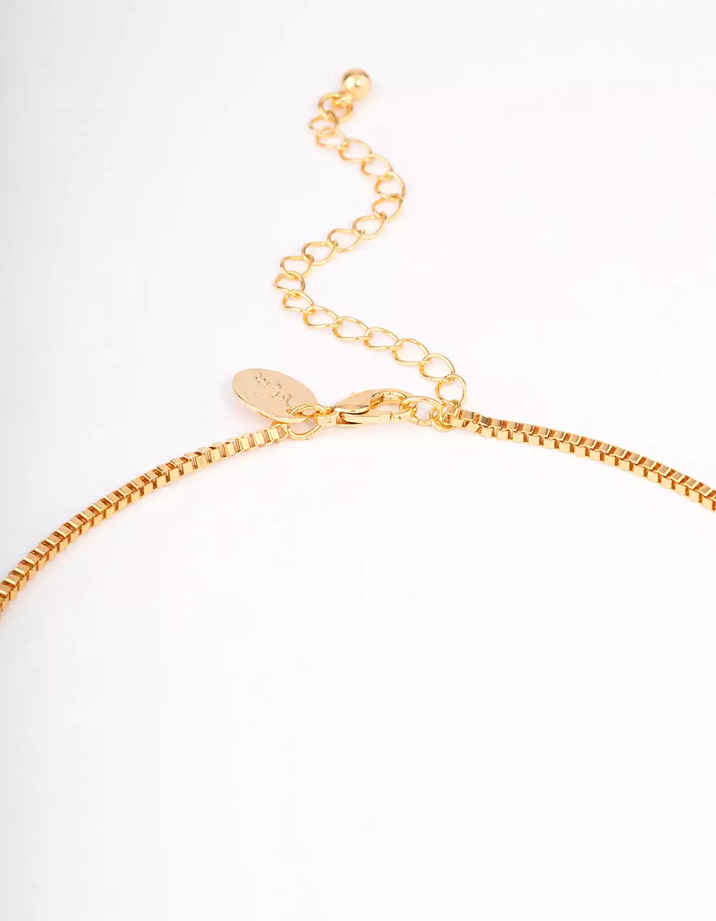 Gold Plated Long Large Puffy Heart Necklace