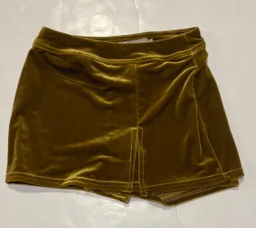 Gold Velevet Skort