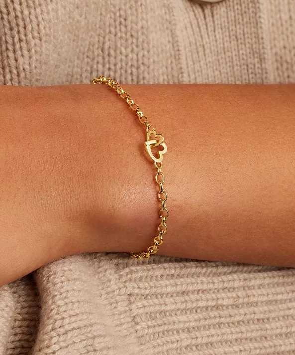 Gorjana Parker Heart Mini Bracelet - Gold