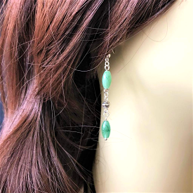 Green Aventurine Dangle Earrings