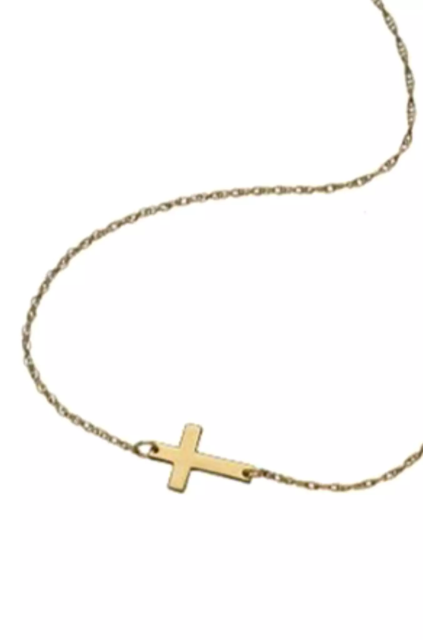 Horizontal Cross Necklace