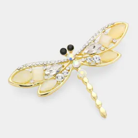 iLLASPARKZ Crystal Dragonfly Pin Brooch