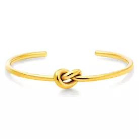 Kai Knotted Cuff Gold Bracelet