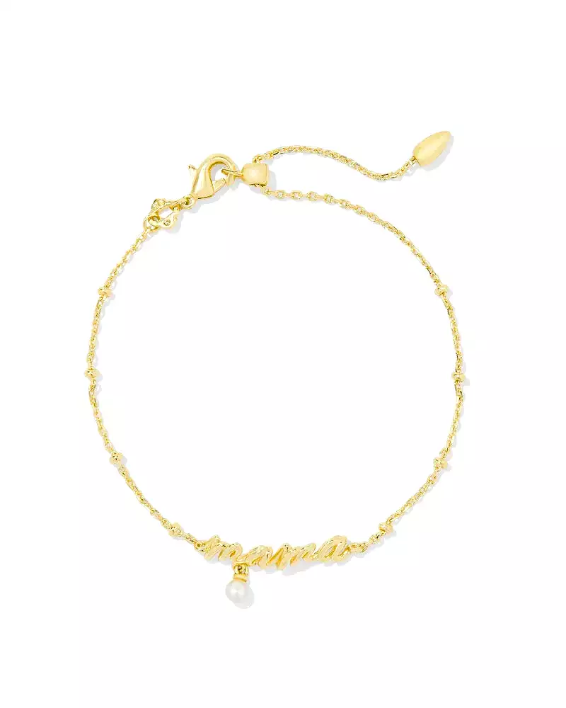 Kendra Scott Mama Script Delicate Chain Bracelet