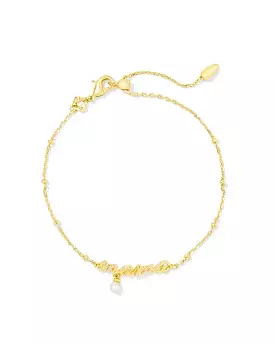 Kendra Scott Mama Script Delicate Chain Bracelet