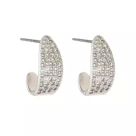 KNIGHT & DAY - Silver Mini Hoops