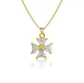 Knot Cross Necklace - Gold Plated