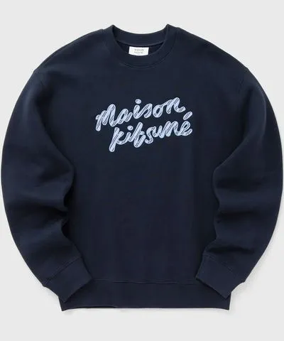 Maison Kitsune Maison kitsune maison kitsune handwriting striped comfort sweatshirt