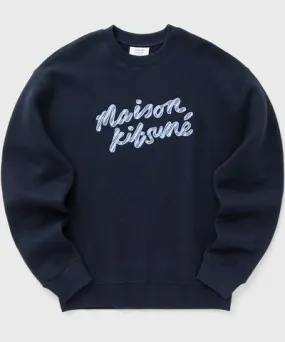 Maison Kitsune Maison kitsune maison kitsune handwriting striped comfort sweatshirt