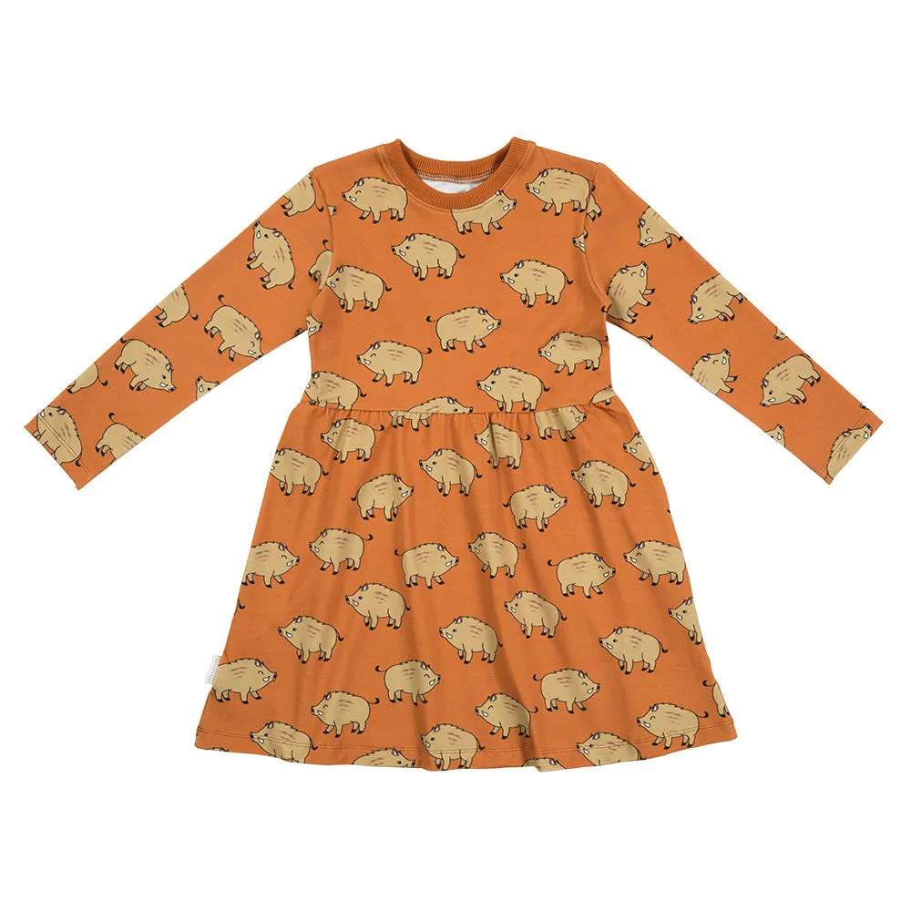 Malinami Boars Long Sleeved Dress