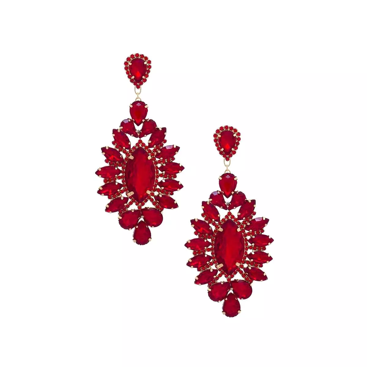 Marquise Rhinestone Dangle Earring