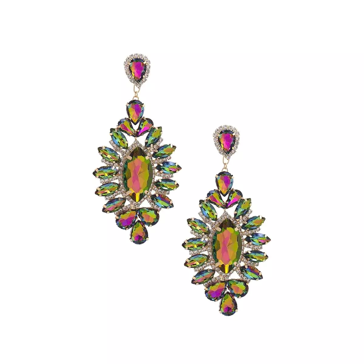 Marquise Rhinestone Dangle Earring