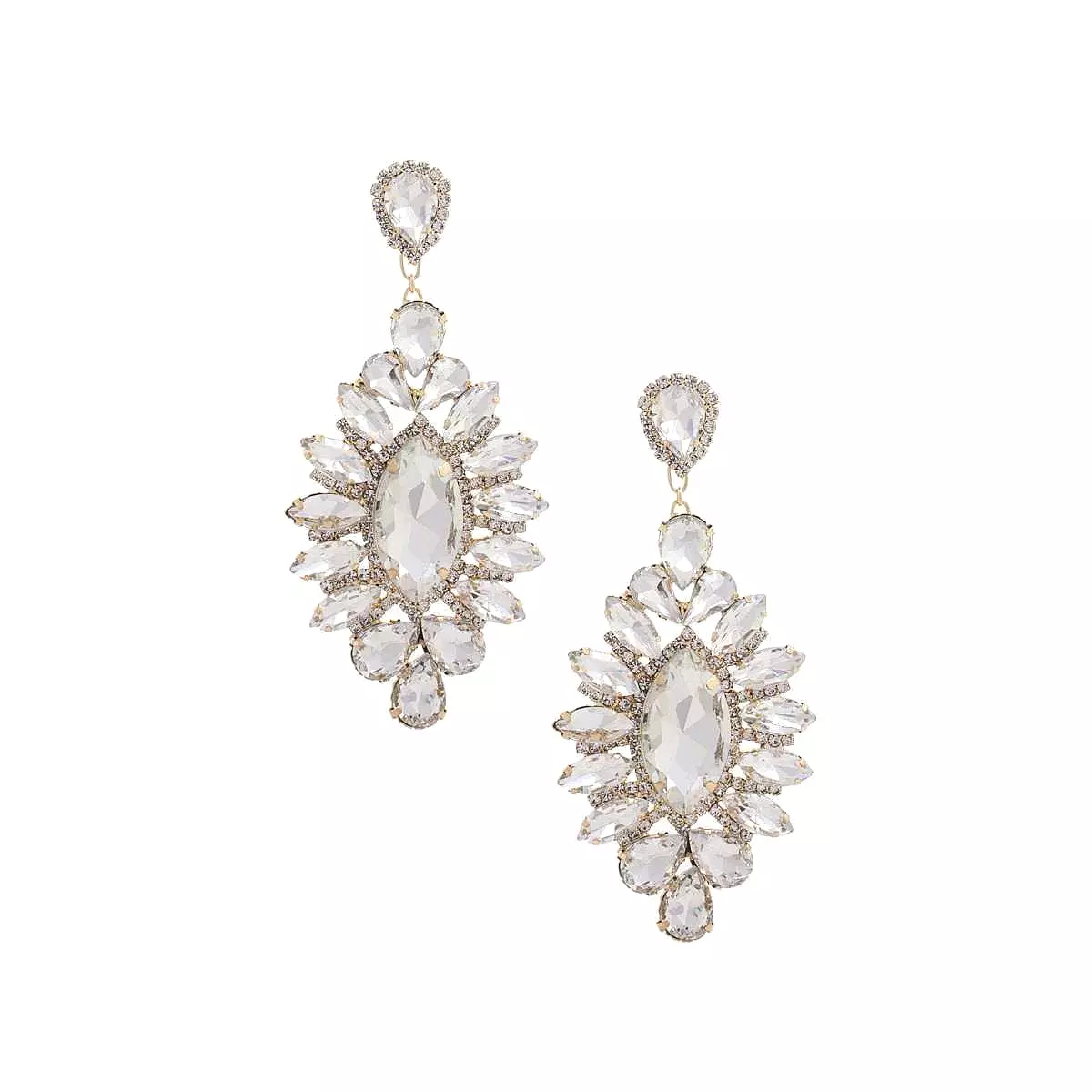 Marquise Rhinestone Dangle Earring